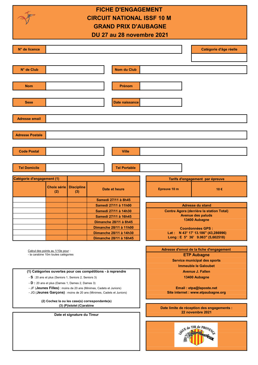 Fiche Inscription CN Aubagne 2019