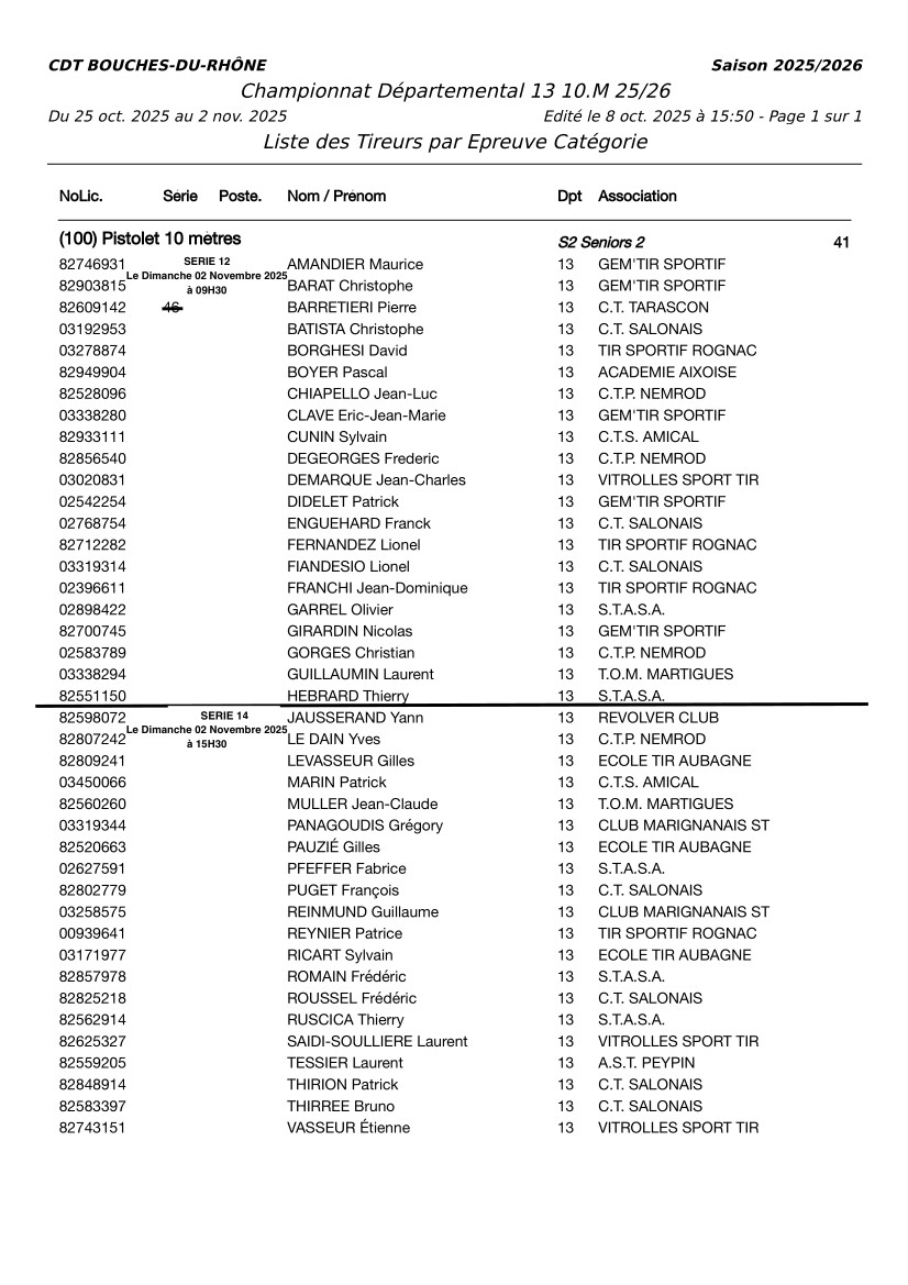 Séries dept 10m 25 26 S2